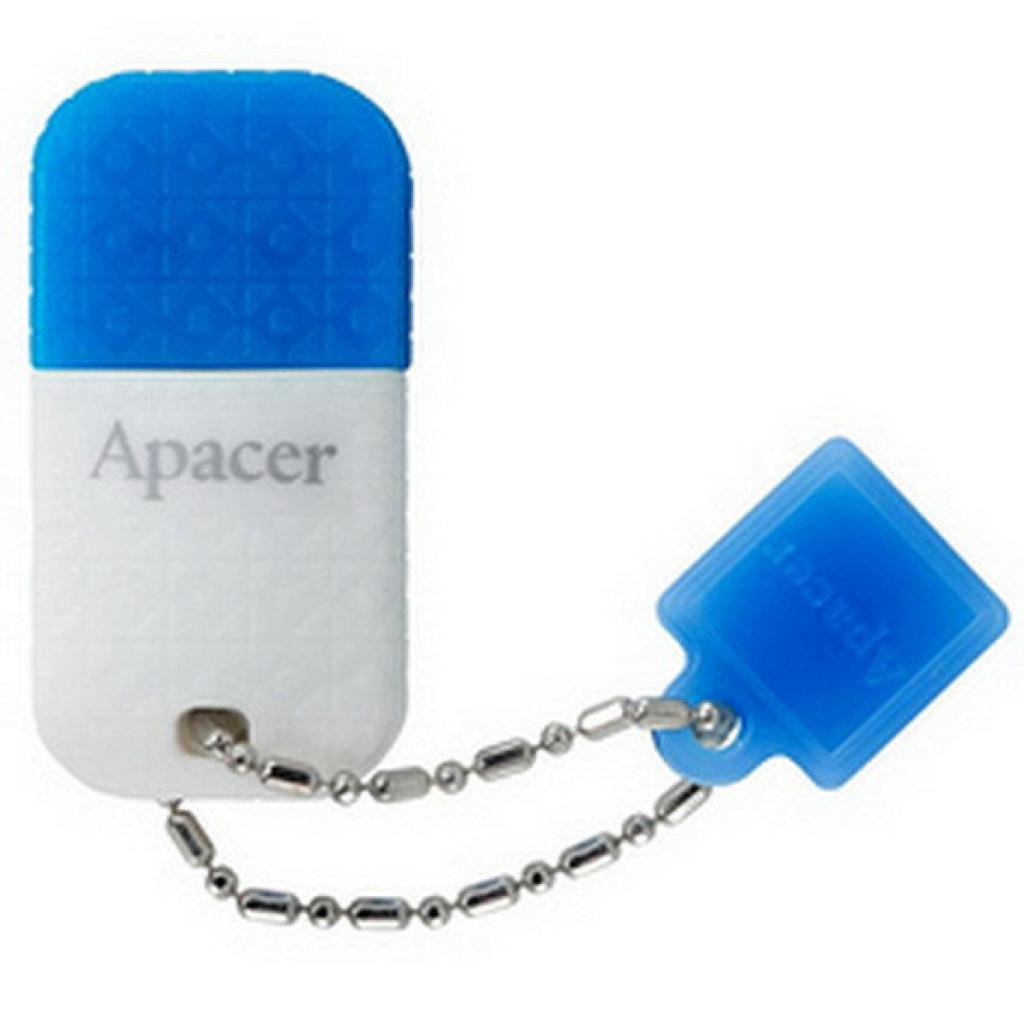 USB флеш накопичувач Apacer 8GB AH154 white/blue USB 3.0 (AP8GAH154U-1)