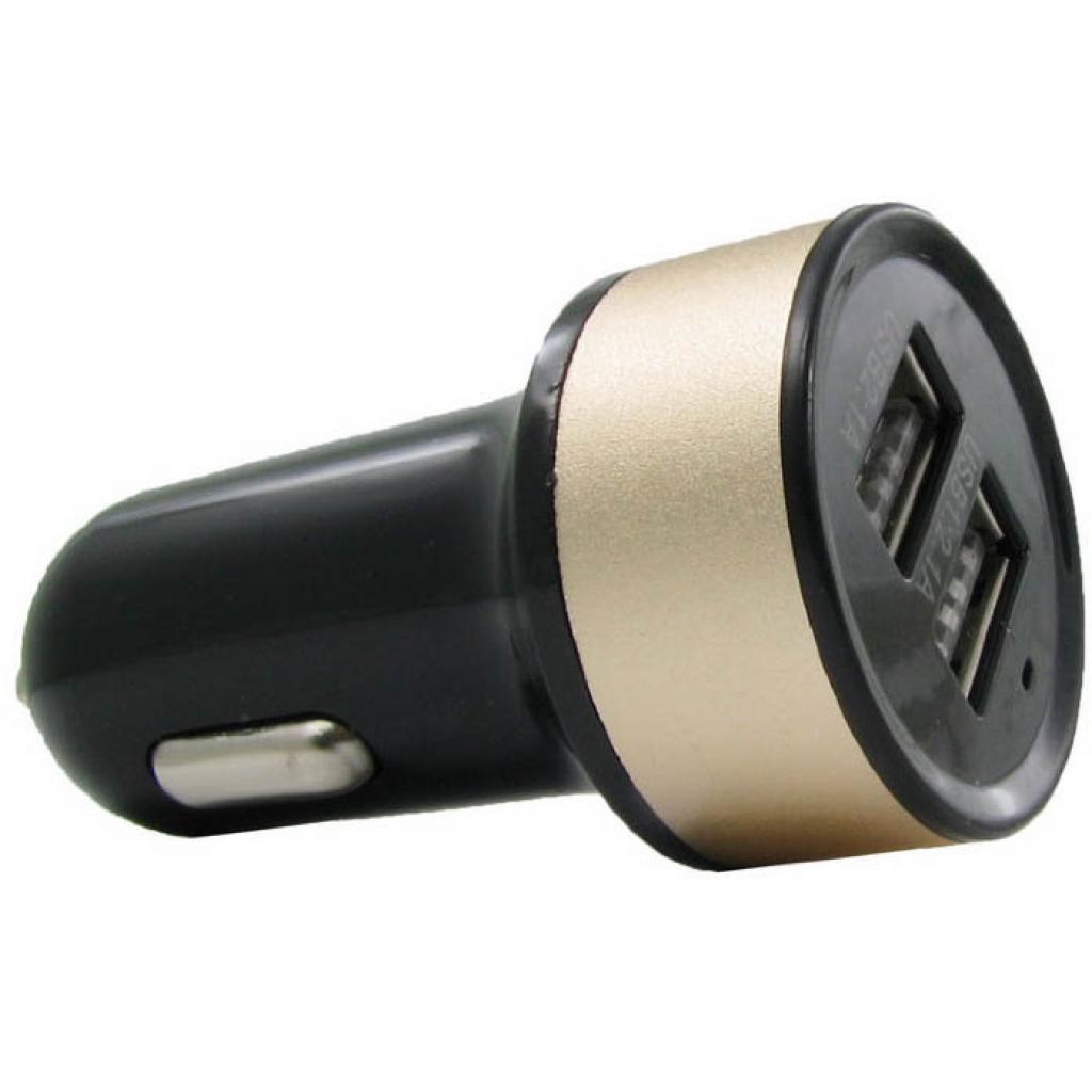 Зарядний пристрій Maxpower Mets 2.1A+1A Black/Bronze (33842)