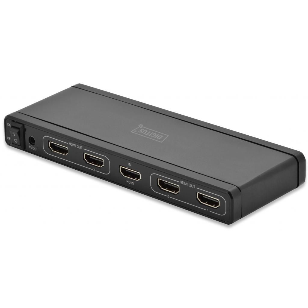 Розгалужувач Digitus HDMI (1 вх, 4 вых) 4K (DS-42304)