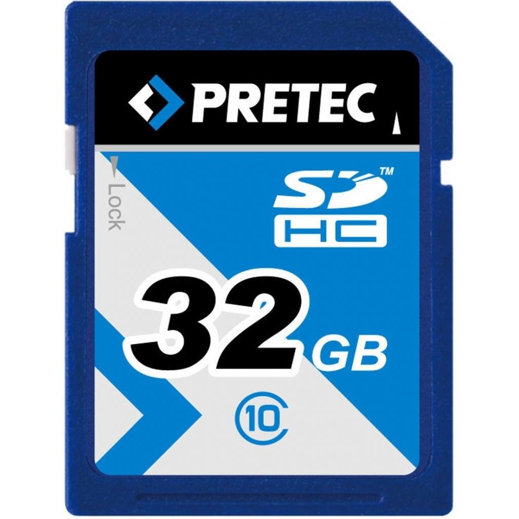 Карта пам'яті Pretec 32GB SDHC Class10 USH-I (SHSD032G)