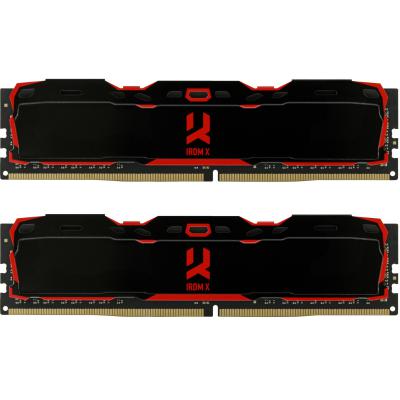 Модуль пам'яті для комп'ютера DDR4 16GB (2x8GB) 2666 MHz IRDM Black Goodram (IR-X2666D464L16S/16GDC)