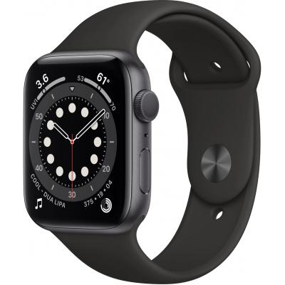 Смарт-годинник Apple Watch Series 6 GPS, 44mm Space Gray Aluminium Case with Blac (M00H3UL/A)