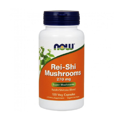 Трави Now Foods Гриби Рейша, Rei-Shi Mushrooms, 270 Мг, 100 капсул (NOW-04733)