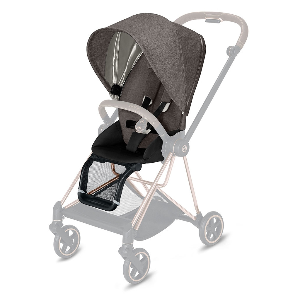 Набір текстилю для коляски Cybex Mios Manhattan Grey Plus mid grey (519004147)