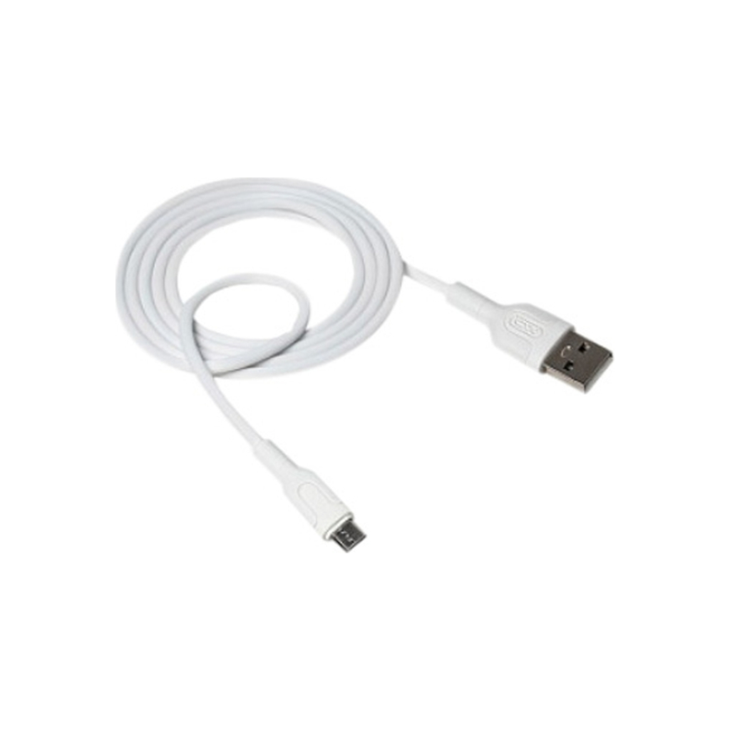 Дата кабель USB 2.0 AM to Micro 5P 1.0m NB212 2.1A White XO (XO-NB212m-WH)