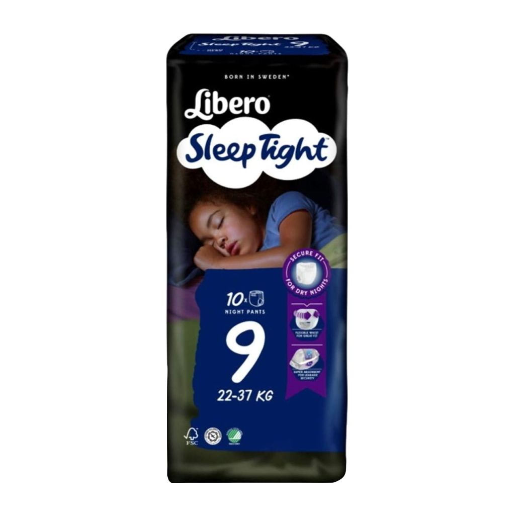 Підгузки Libero Sleep Tight Розмір 9 (22-37 кг) 10 шт (7322541180786)