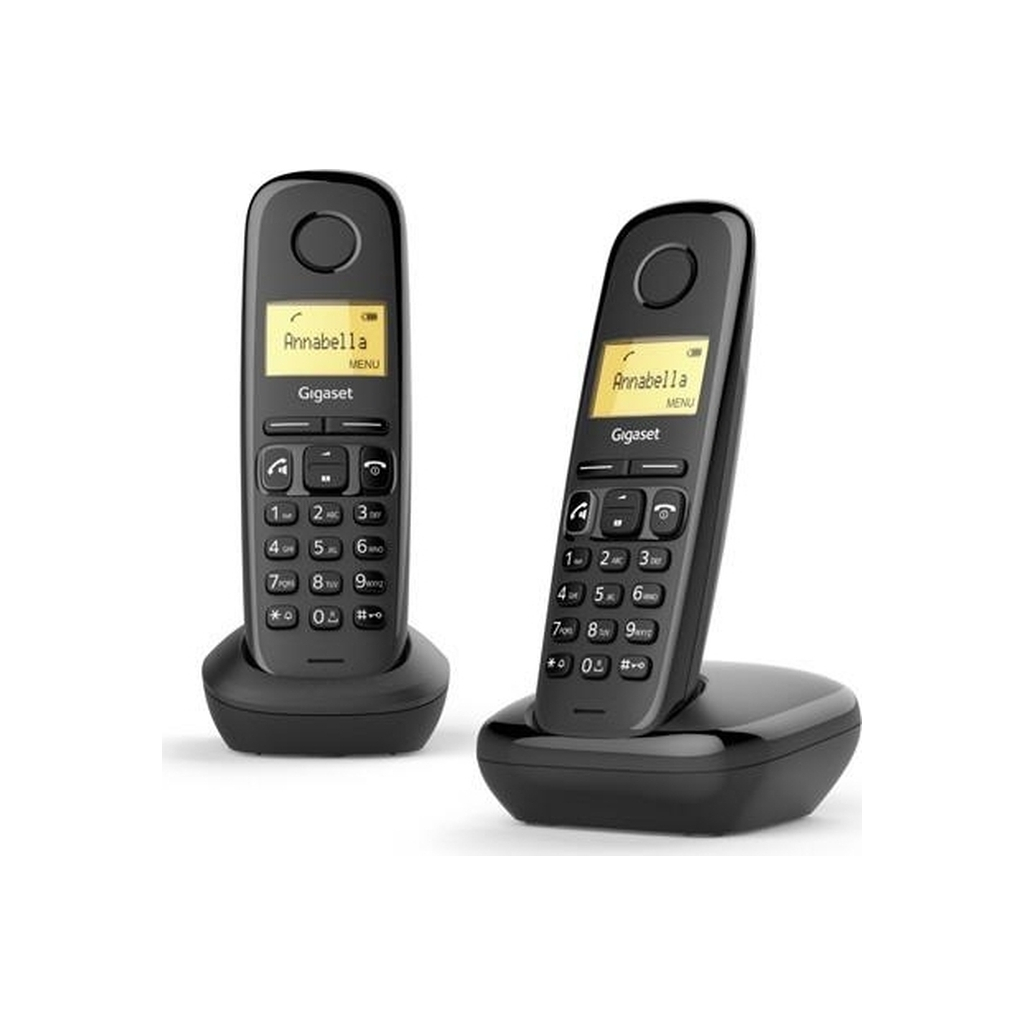 Телефон DECT Gigaset A270 DUO Black (L36852H2812S301)