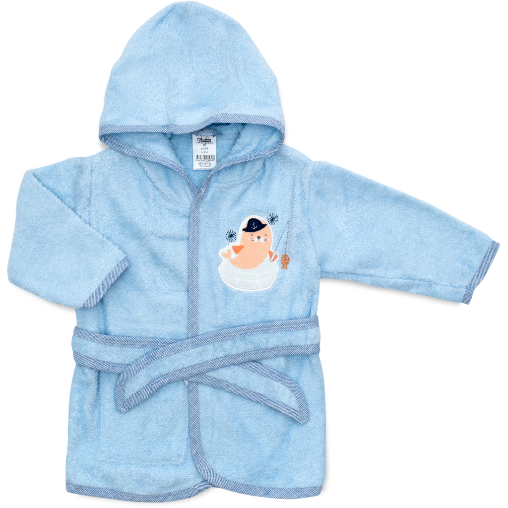 Дитячий халат Bibaby махровий (66189-86B-blue)