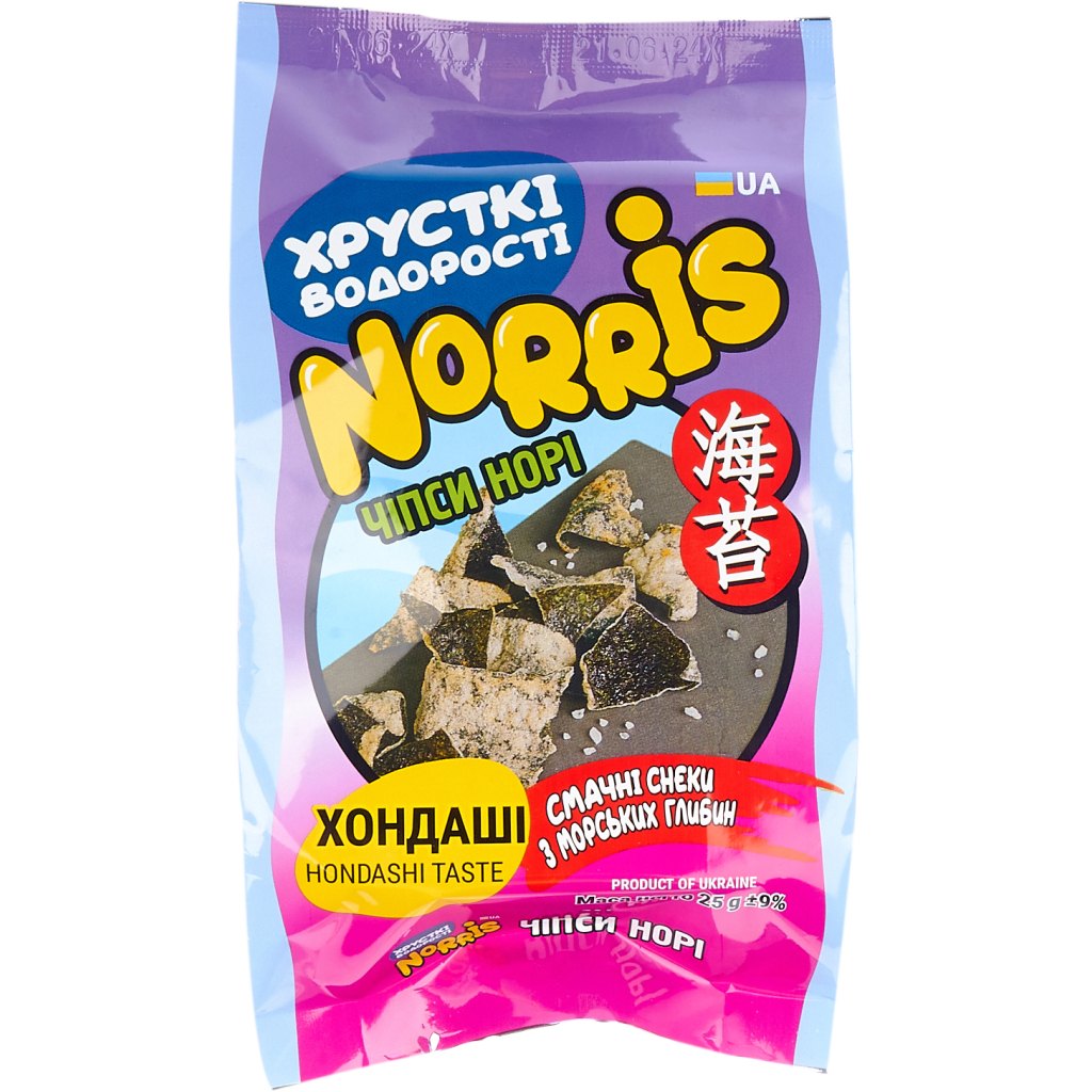 Чіпси Norris норі з хондаші 25 г (2950004)