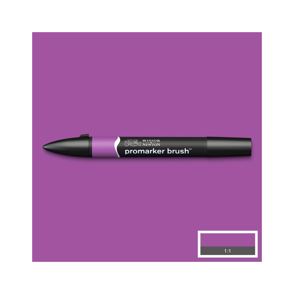 Маркер Winsor&Newton двосторонній Brushmarker, (V546) Пурпурний (884955042939)