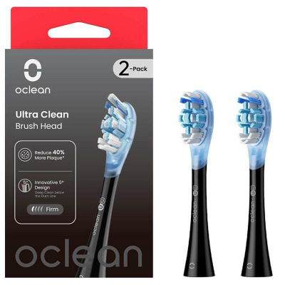 Насадка для зубної щітки Oclean UC02 B02 Ultra Clean Brush Head Black (2 шт) (6970810553543)