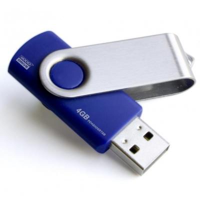 USB флеш накопичувач Goodram 4GB Twister Blue USB 2.0 (PD4GH2GRTSBB)