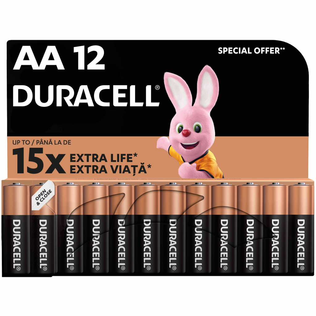 Батарейка Duracell AA MN1500 LR06 * 12 (5000394006546 / 81551275)