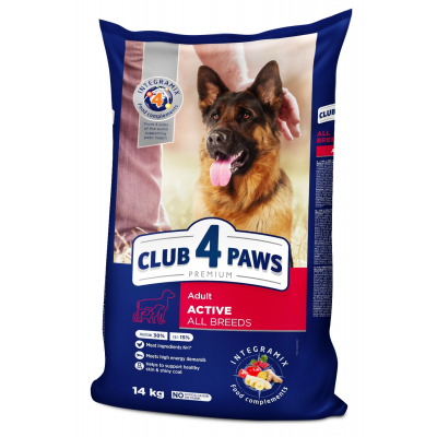 Сухий корм для собак Club 4 Paws Преміум. Актив 14 кг (4820083909559)