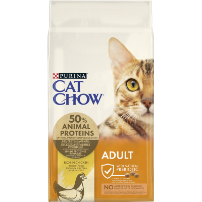 Сухий корм для кішок Purina Cat Chow Adult з куркою та індичкою 400 г (5997204514066)