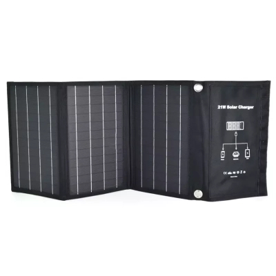 Портативна сонячна панель New Energy Technology 21W Solar Charger (238305)