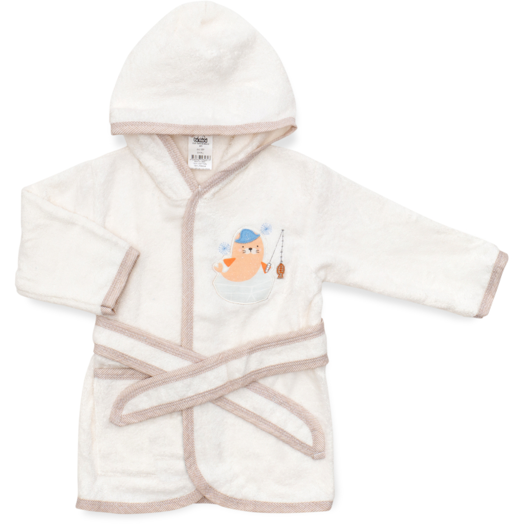 Дитячий халат Bibaby махровий (66189-86-cream)