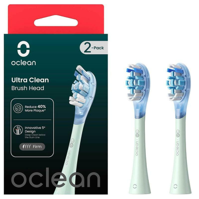 Насадка для зубної щітки Oclean UG01 G02 Ultra Gum Care Brush Green (2 шт) (6970810553536)