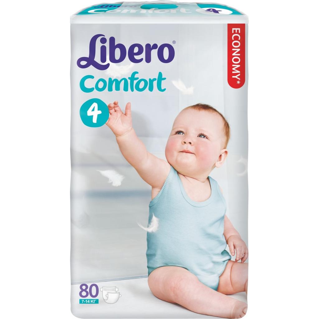 Підгузки Libero Comfort 4 (7-14 кг), 80 шт (7322540592023)