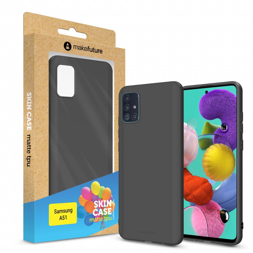 Чохол до моб. телефона MakeFuture Samsung A51 Skin (Matte TPU) Black (MCS-SA51BK)