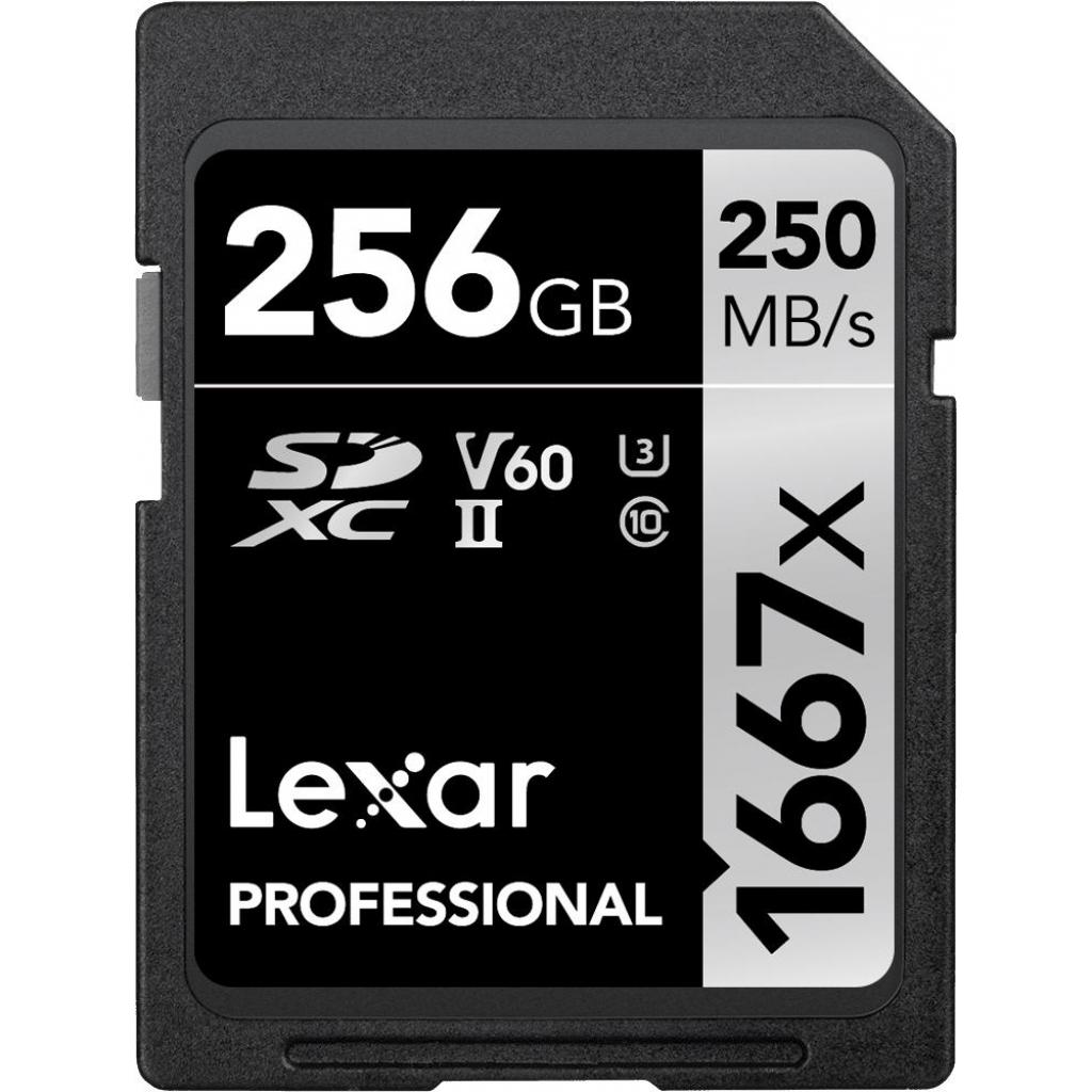 Карта пам'яті Lexar 256GB SDXC class 10 UHS-II U3 V60 1667x Professional (LSD256CB1667)