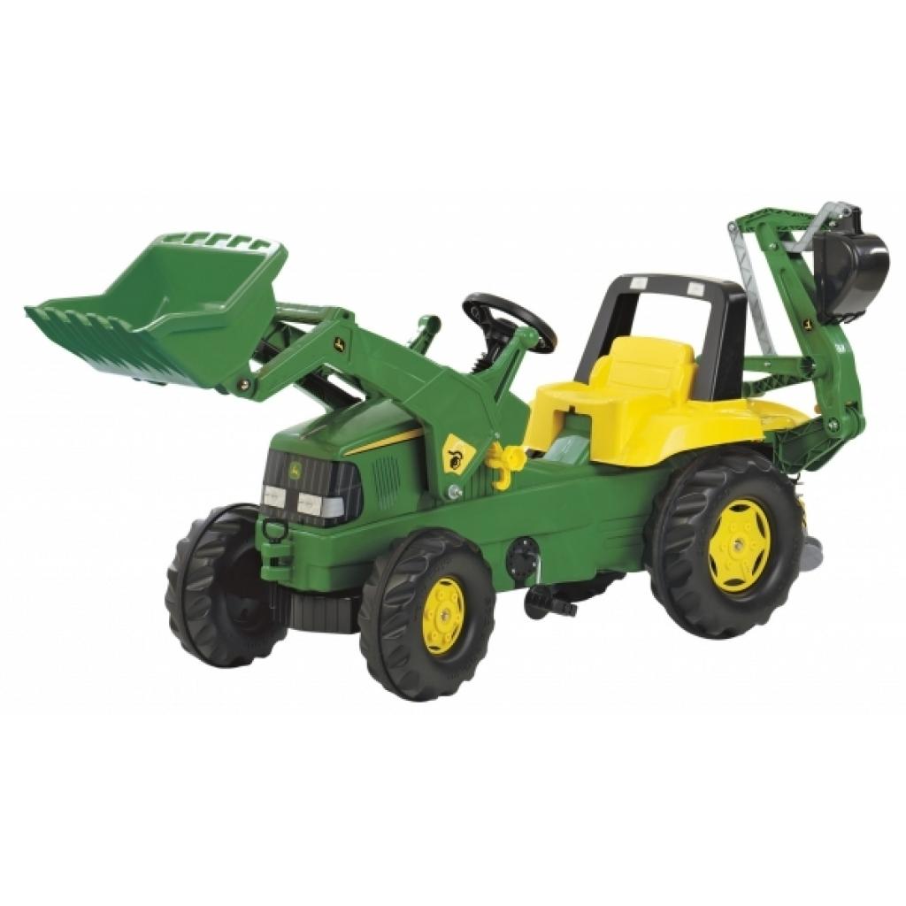 Веломобіль Rolly Toys Екскаватор rollyJunior John Deere зелено-жовтий (811076)