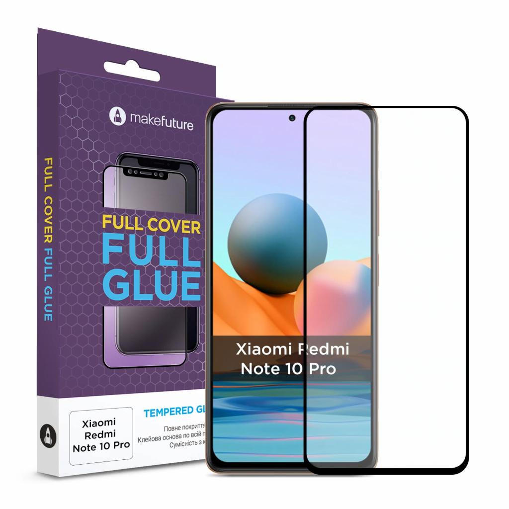 Скло захисне MakeFuture Xiaomi Redmi Note 10 Pro Full Cover Full Glue (MGF-XRN10P)