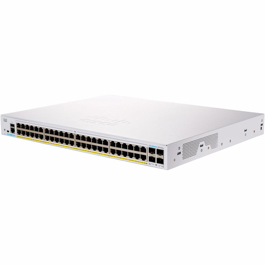 Комутатор мережевий Cisco CBS250-48P-4X-EU