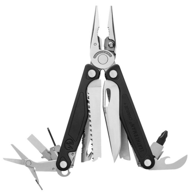 Мультитул Leatherman Charge Plus Black шкіряний чохол, карт. (832555)