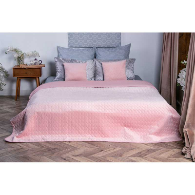 Покривало Руно двостороннє декоративне Velour Rose 220х240 см (330.55_Rose)