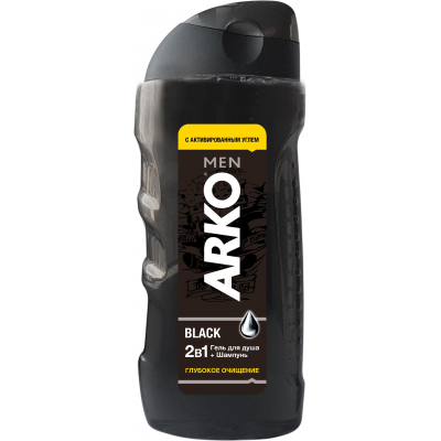 Гель для душу ARKO Men 2 in 1 Black 260 мл (8690506490843)