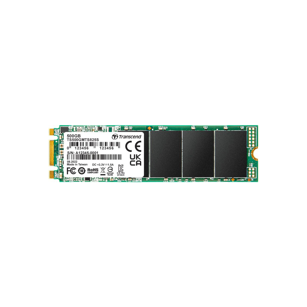 Накопичувач SSD M.2 2280 500GB Transcend (TS500GMTS825S)