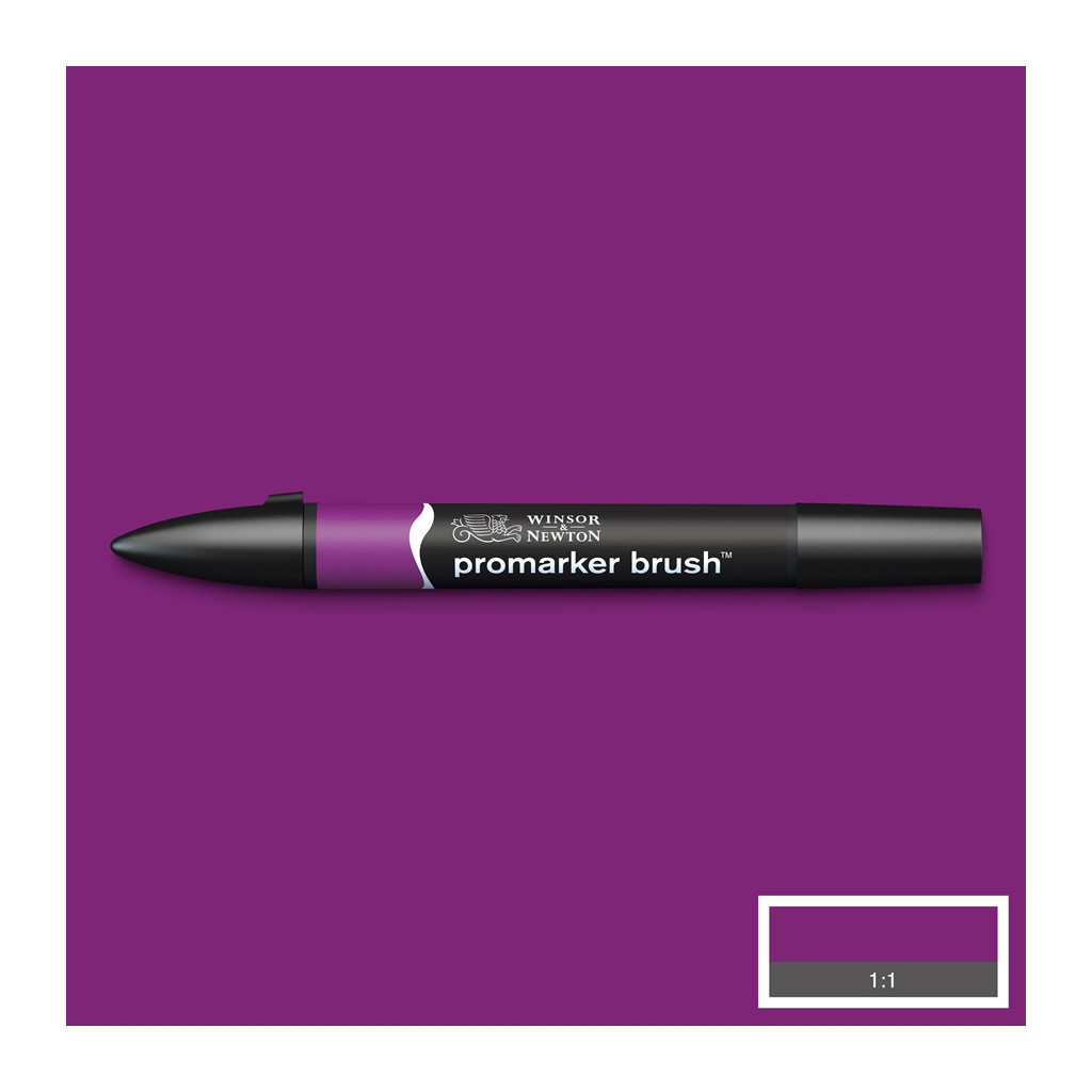 Маркер Winsor&Newton двосторонній Brushmarker, (V735) Сливовий (884955042861)