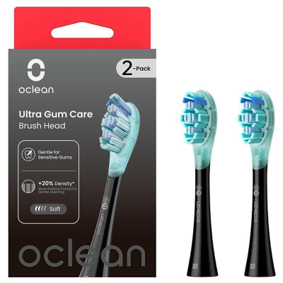 Насадка для зубної щітки Oclean UG02 B02 Ultra Gum Care Brush Black (2 шт) (6970810553567)