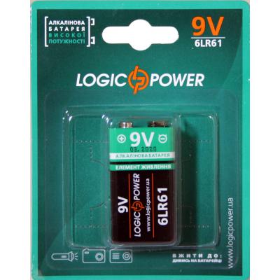 Батарейка LogicPower Крона 6LR61 * 1 (3437)