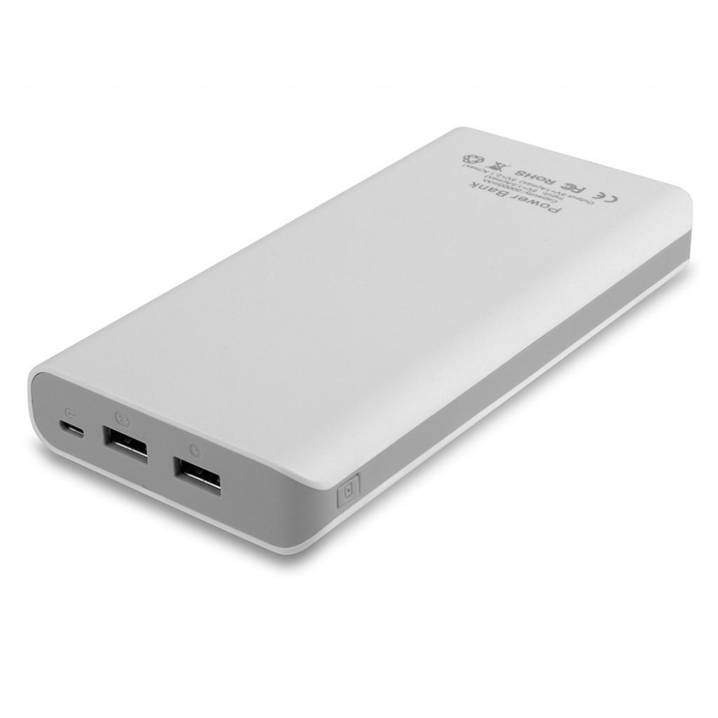 Батарея універсальна ColorWay 20000 mAh White (CW-PB200LIA2W-D)