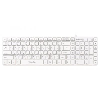 Клавіатура Vinga KB820White