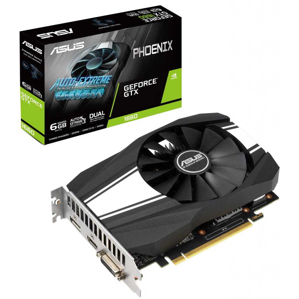 Відеокарта ASUS GeForce GTX1660 6144Mb Phoenix (PH-GTX1660-6G)