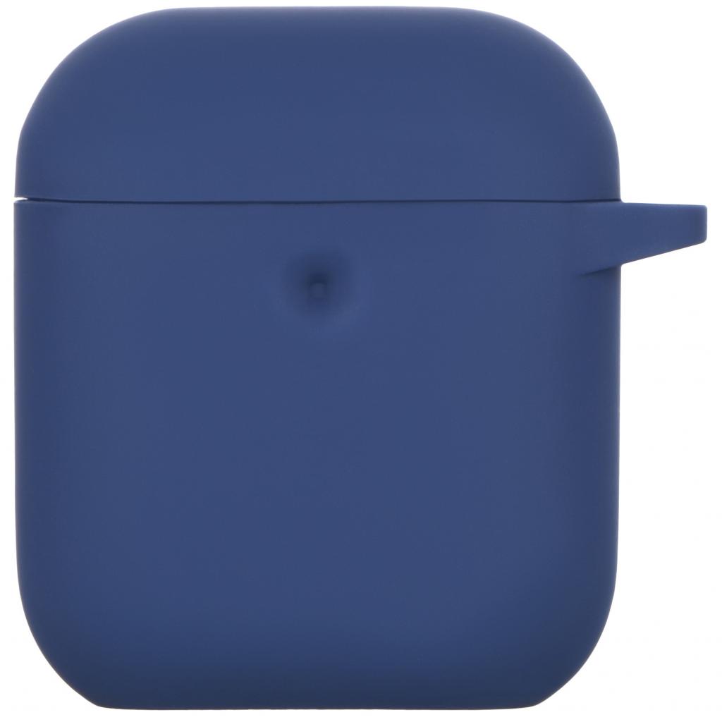 Чохол для навушників 2E для Apple AirPods Pure Color Silicone 3.0 мм Navy (2E-AIR-PODS-IBPCS-3-NV)