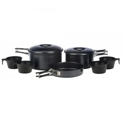 Набір туристичного посуду Vango 4 Person Non-Stick Cook Kit Black (925248)