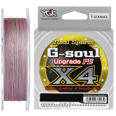 Шнур YGK G-Soul X4 Upgrade 150m 1.0/18lb Grey (5545.01.05)