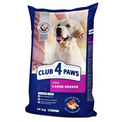 Сухий корм для собак Club 4 Paws Преміум. Для великих порід 14 кг (4820083909641)