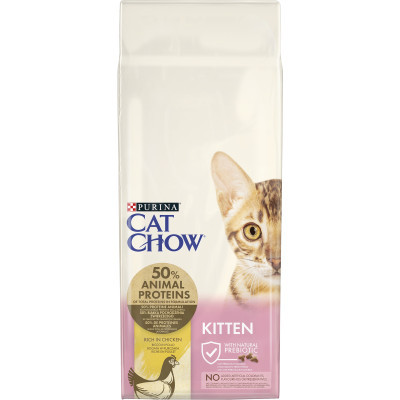 Сухий корм для кішок Purina Cat Chow Kitten з куркою 15 кг (5997204514028)