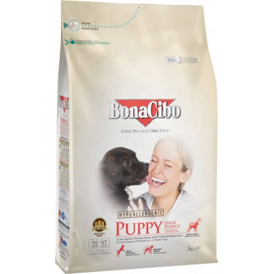 Сухий корм для собак BonaCibo Puppy High Energy Chicken&Rice with Anchovy 3 кг (BC406151)