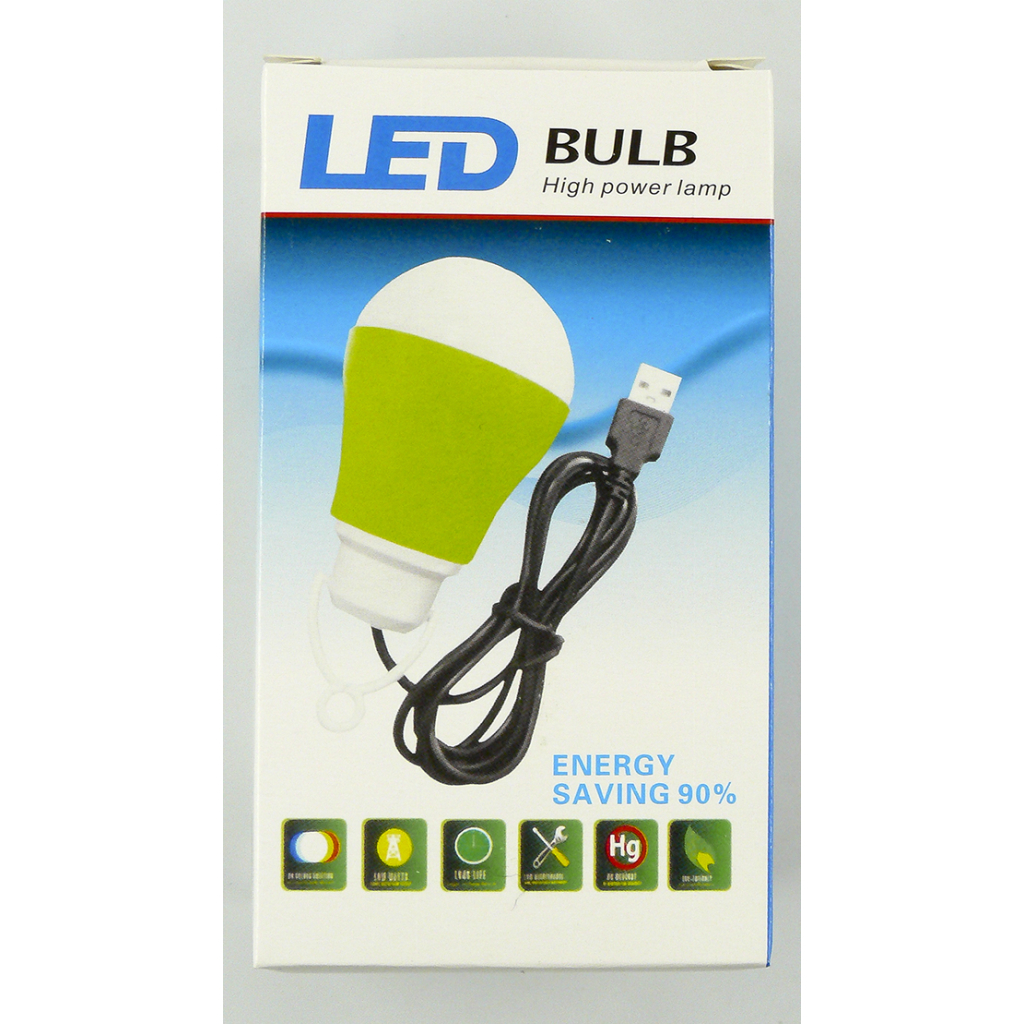 Світильник Dengos LED-BULB-5V5W-GREEN