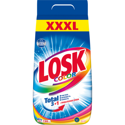 Пральний порошок Losk Color для кольорових речей 7.65 кг (9000101547146)