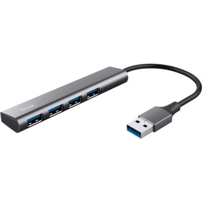 Концентратор Halyx 4-Port USB-A 3.2 Grey Trust (24947_TRUST)