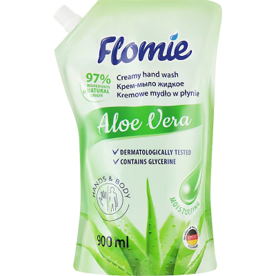 Рідке мило Flomie Aloe Vera Creamy Hand Wash 900 мл (5900948246919)