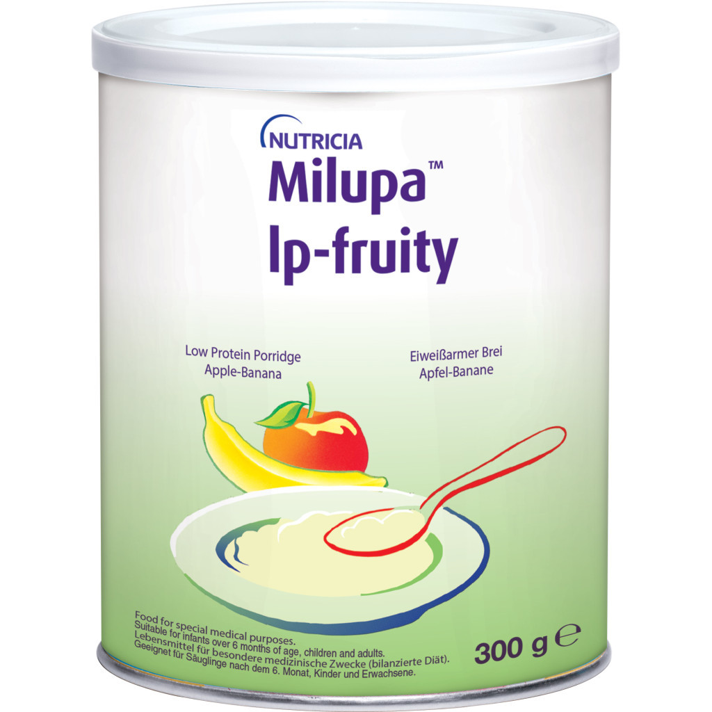 Дитяча каша Milupa Low Protein Porridge яблучно-бананова з низьким вмістом білка 300 г (4003053090819)