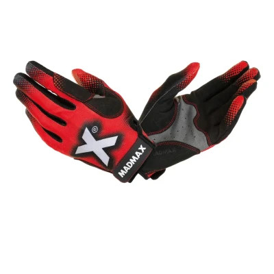 Рукавички для фітнесу MadMax MXG-101 X Gloves Black/Grey/Red XXL (MXG-101-RED_XXL)